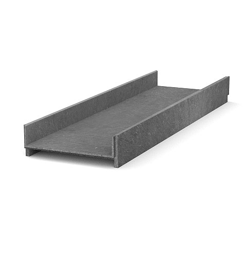 Beetweg 360x115mm, 1,2 m, grau