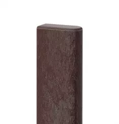 Bankbrett 100 × 45 mm, halbrund, Länge 2 m, braun