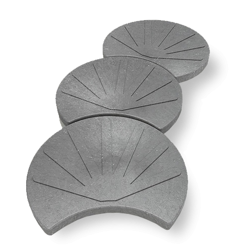 Wegplatten aus Kunststoff