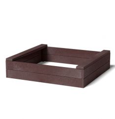 Sandkasten aus Kunststoff 1200 × 1200 × 300 mm, braun
