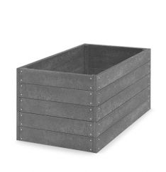 Kunststoff Hochbeet 120x66x66 cm (Länge x Breite x Höhe), grau