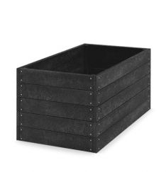 Kunststoff Hochbeet 150x81x66 cm (Länge x Breite x Höhe), schwarz