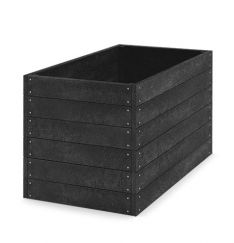 Kunststoff Hochbeet 150x81x79 cm (Länge x Breite x Höhe), schwarz