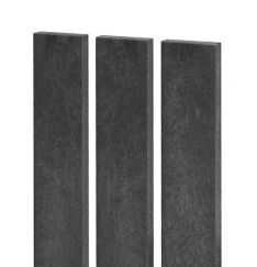Zaunlatte 78x21, 0,98 m, mit geradem Kopf, schwarz