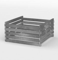 Komposter aus Kunststoff 120 × 100 × 94 cm, grau