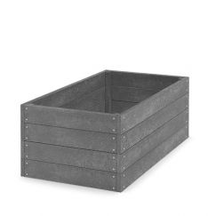 Kunststoff Hochbeet 120x66x53 cm (Länge x Breite x Höhe), grau