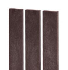 Zaunlatte 78x21, 0,98 m, mit geradem Kopf, braun