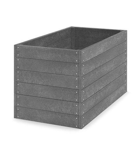 Kunststoff Hochbeet 150x81x79 cm (Länge x Breite x Höhe), grau