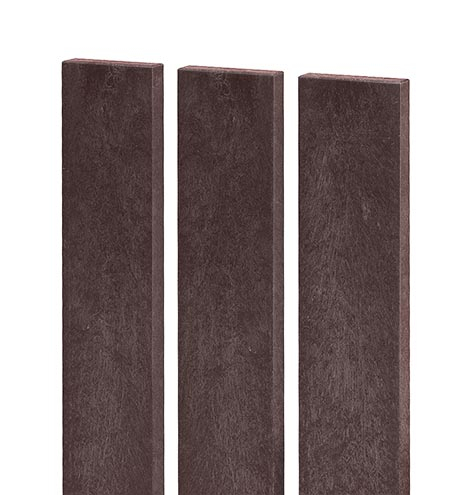 Zaunlatte 78x21, 1,98 m, mit geradem Kopf, braun