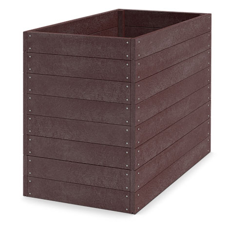 Kunststoff Hochbeet 150x81x107cm (Länge x Breite x Höhe), braun