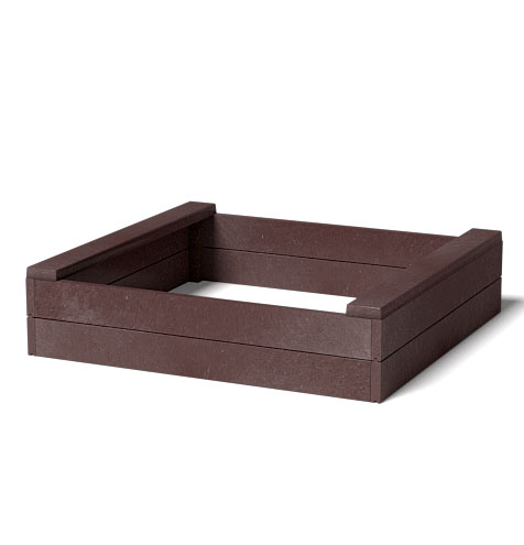 Plastové pískoviště 120x120x30 cm, H